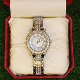 Elegant White Diamond Ladies Watch – Pure Luxury & Style